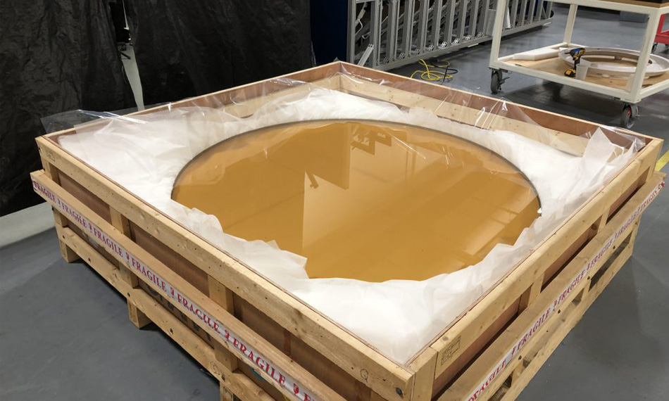 Große hochpräzise kundenspezifische Optik für das Thirty Meter Telescope