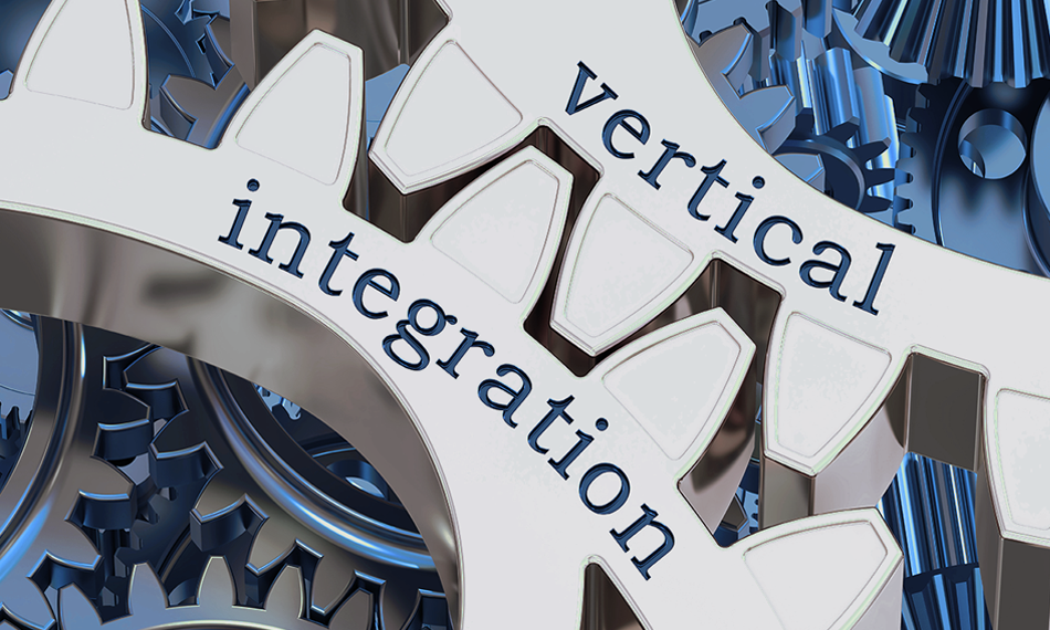 Diagramm zur vertikalen Integration