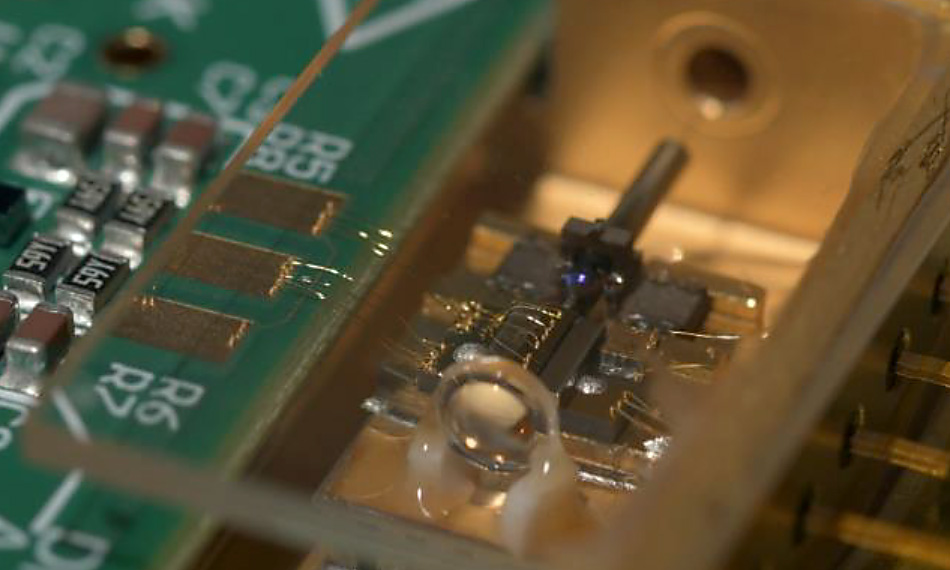 a tapered amplifier chip
