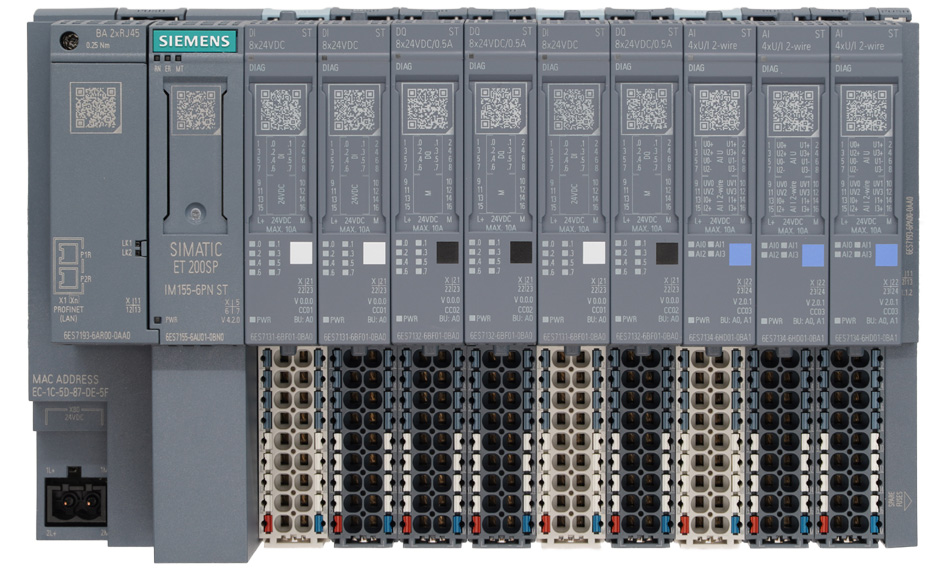 Laserbeschriftung auf dem Siemens SIMATIC ET 200SP