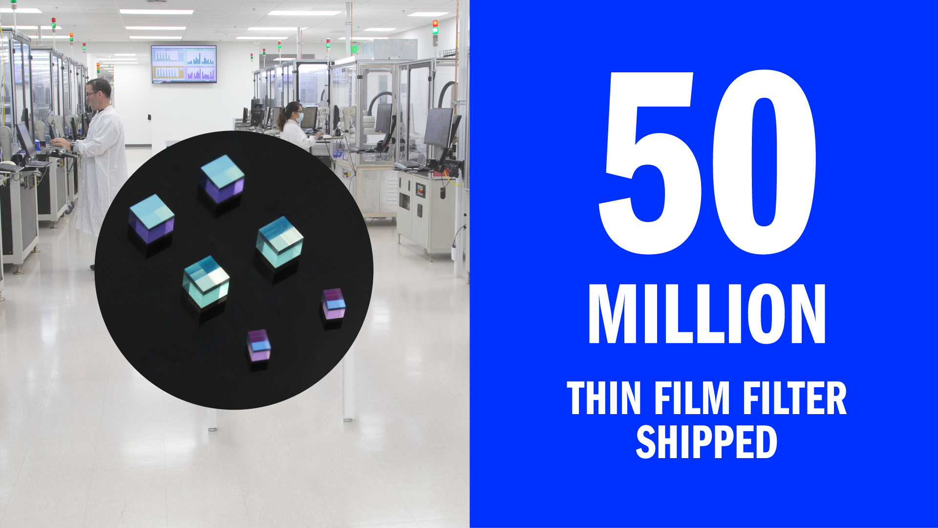Coherent Ships 50 Millionth Thin Film Optical Filter