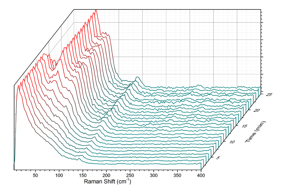 Dynamic Process Measurements While Monitoring the THz-Raman Spectra