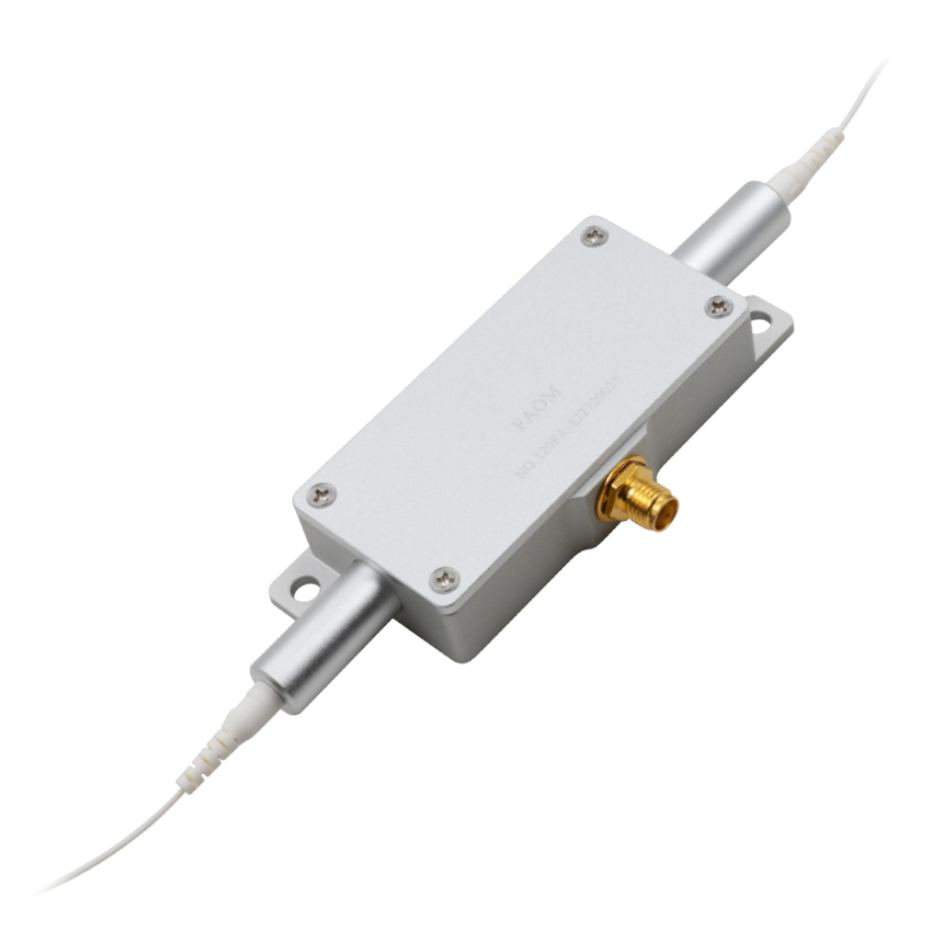 Fiber Coupled Acousto-Optic Modulator