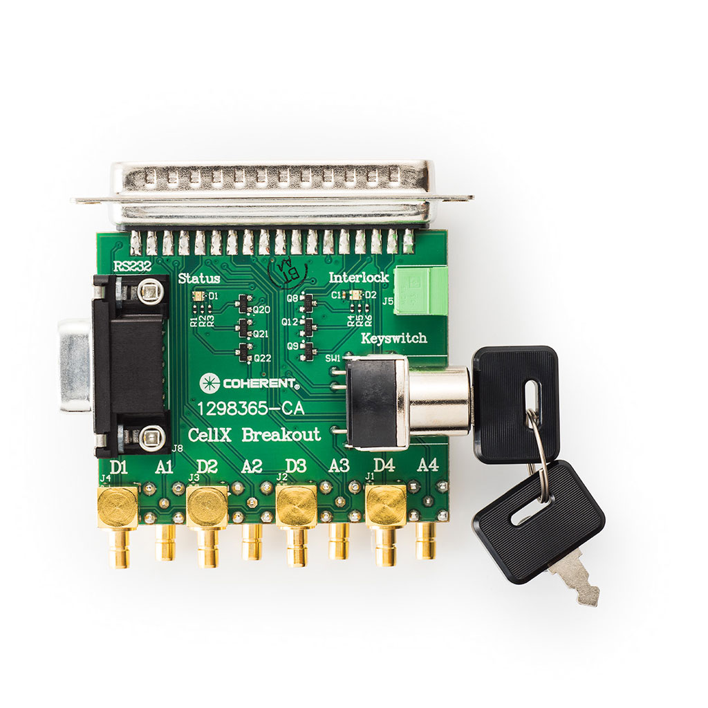 CellX Control Board, Key Switch, RS-232, Digital and Analog Modulation