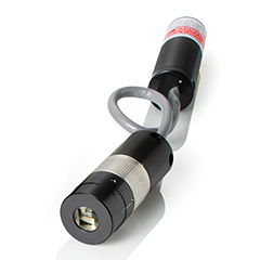Laser Line Module, Top Hat. 639nm,  10mW. Line with 45° Fan Angle. Analog